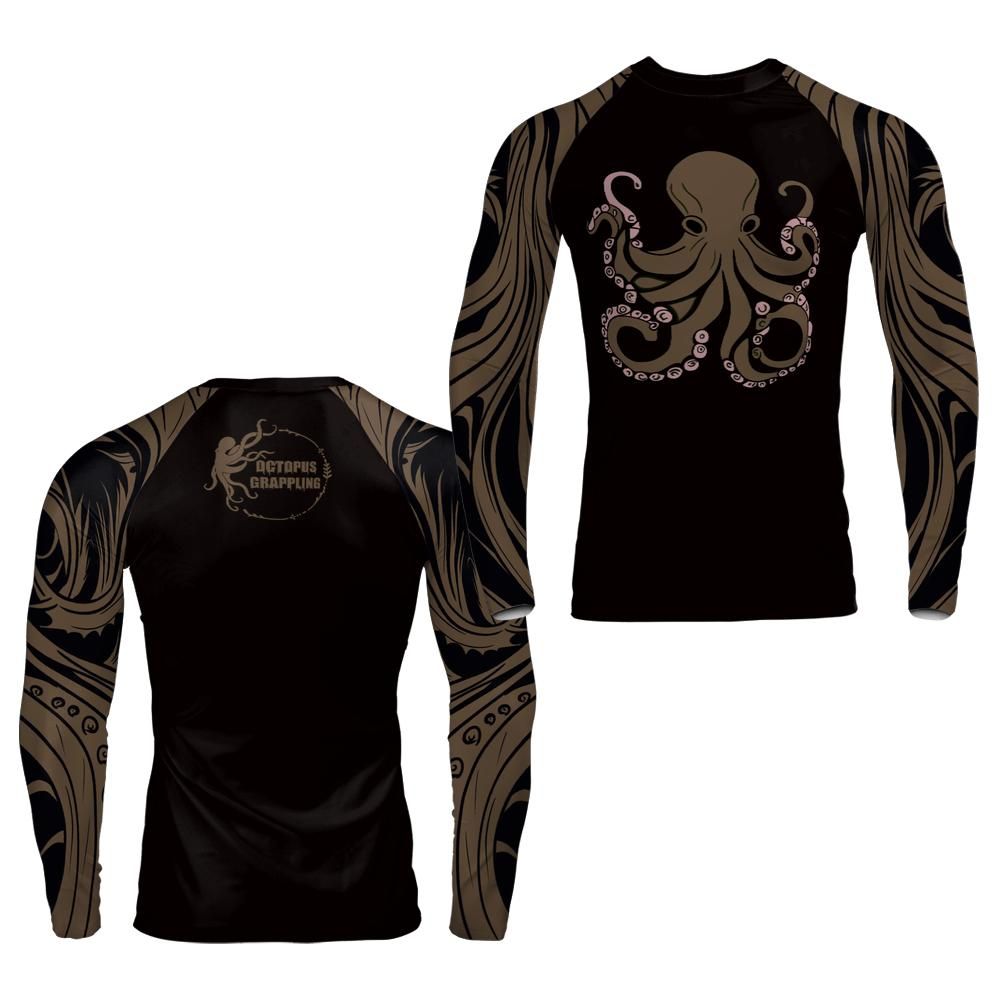 OctoSurge: The Depths (Brown Belt Edition) Long Sleeve Rashguard