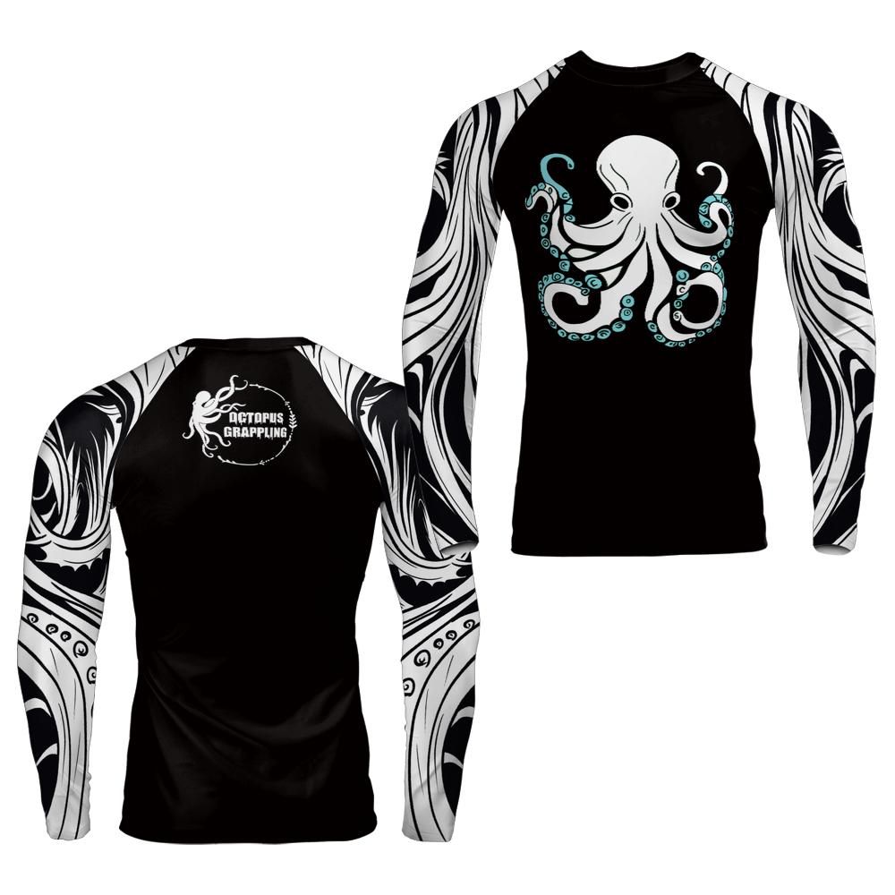 OctoSurge: The Beginning (White Belt Edition) Long Sleeve Rashguard