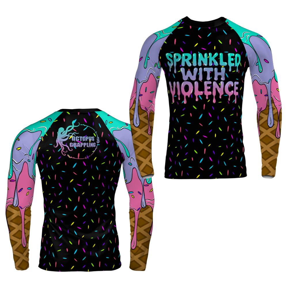 Sprinkled With Violence Long Sleeve Rashguard