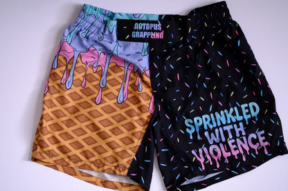 Sprinkled with Violence Fight Shorts