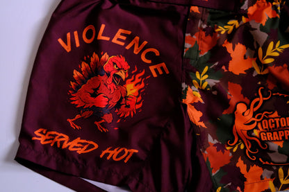 Violence Served Hot Fight Shorts – Feast Mode Engaged