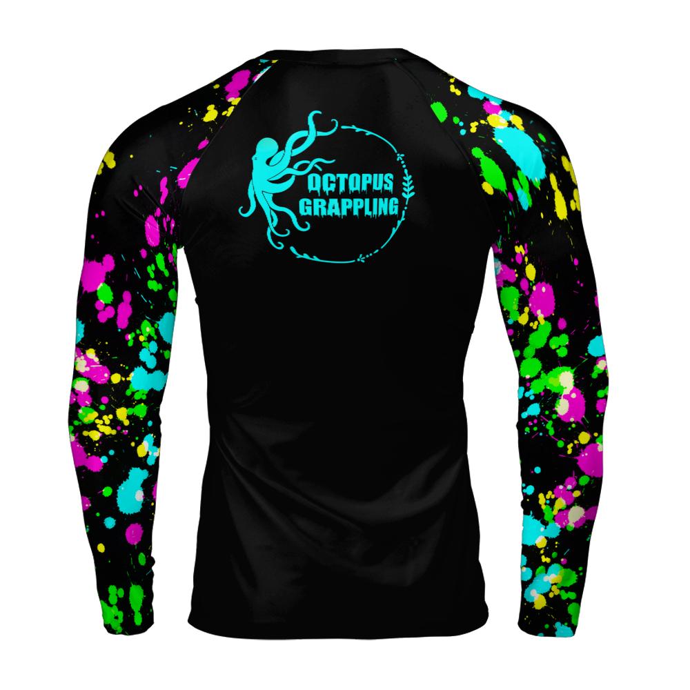 Neon Splatter Long Sleeve Rashguard