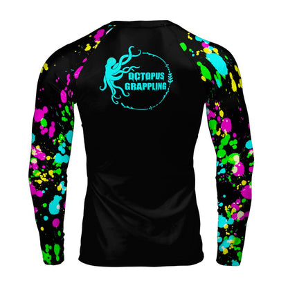 Neon Splatter Long Sleeve Rashguard