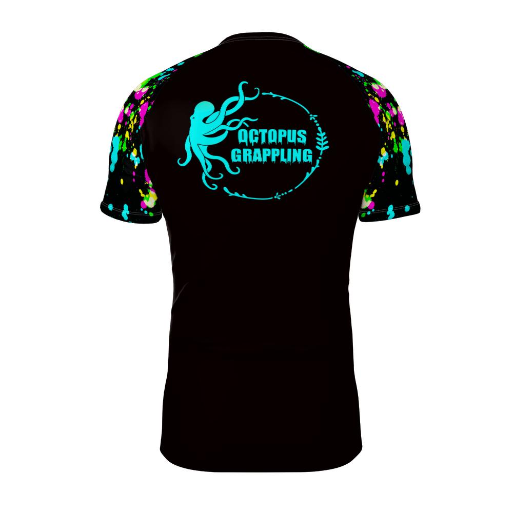 Neon Splatter Short Sleeve Rashguard