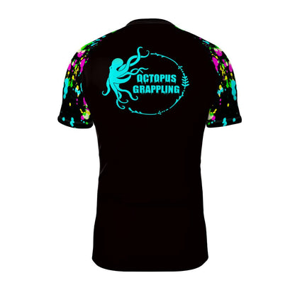 Neon Splatter Short Sleeve Rashguard