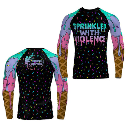 Sprinkled With Violence Long Sleeve Rashguard
