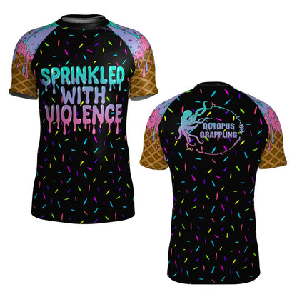 Sprinkled With Violence Short Sleeve Rashguard