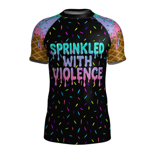 Sprinkled With Violence Short Sleeve Rashguard