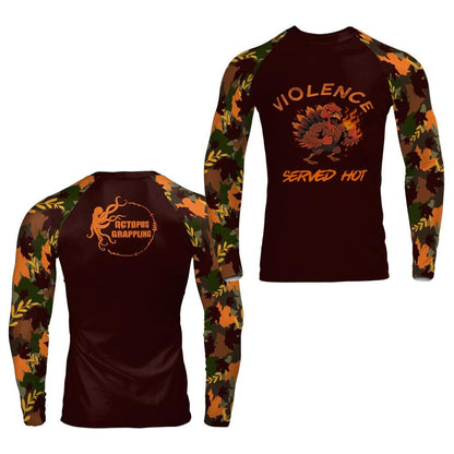 Violence Served Hot Rashguard – Feast Mode Engaged