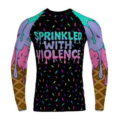 Sprinkled With Violence Long Sleeve Rashguard