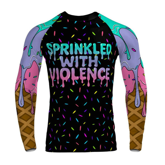Sprinkled With Violence Long Sleeve Rashguard
