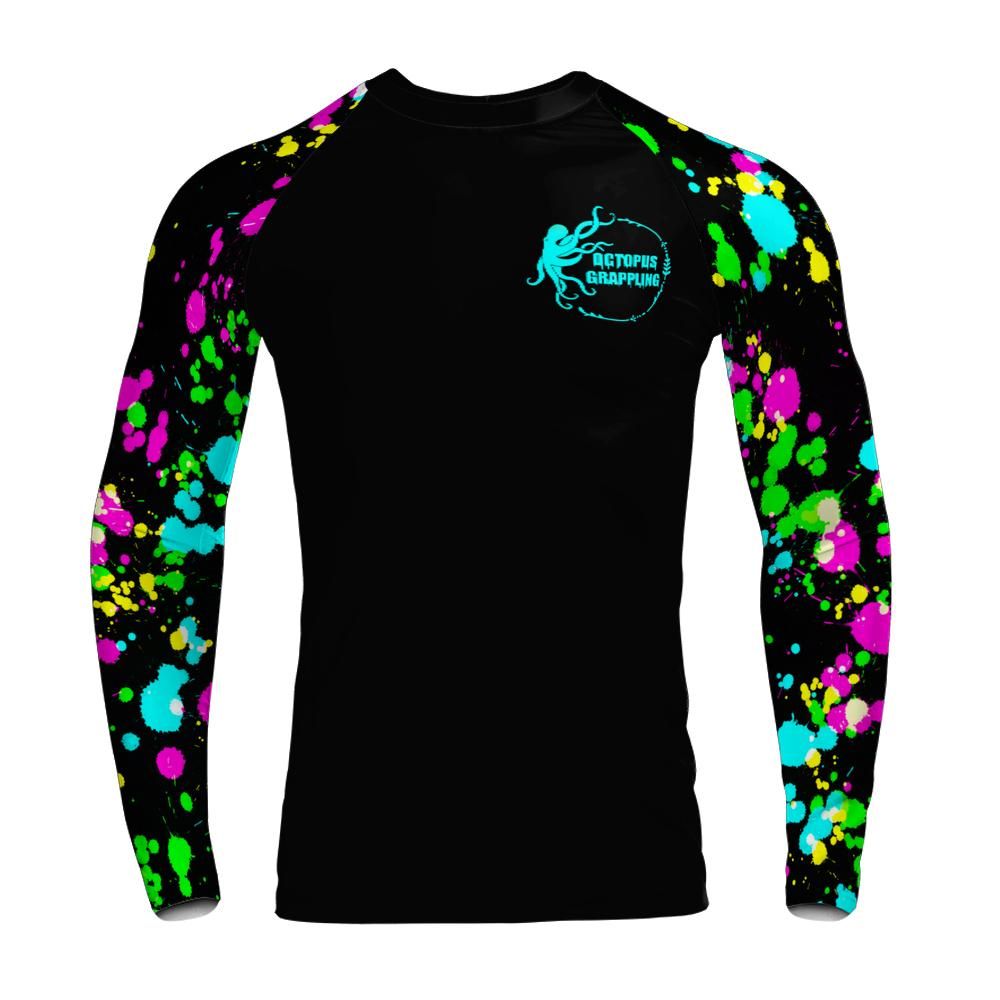 Neon Splatter Long Sleeve Rashguard