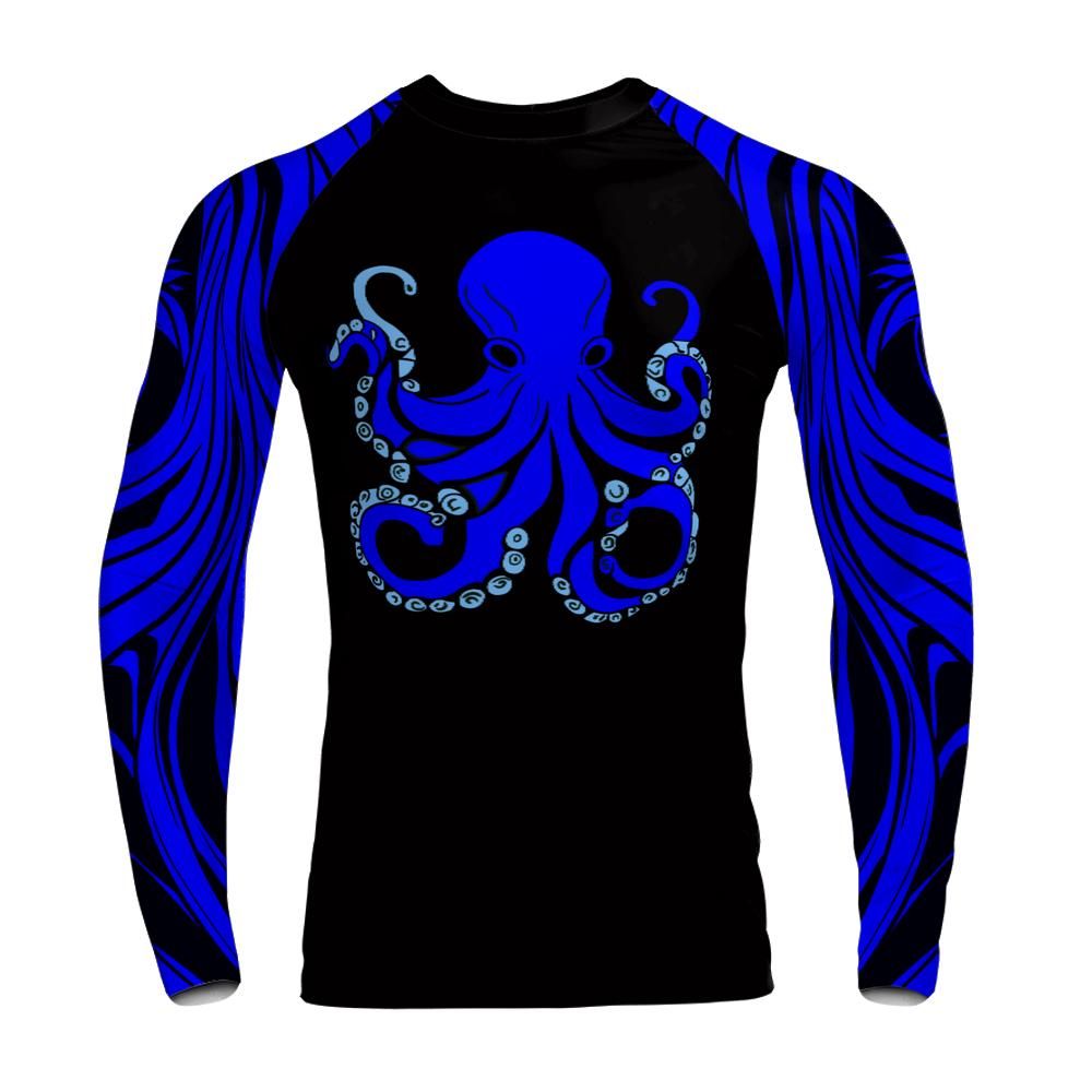OctoSurge: Deep Currents (Blue Belt Edition) Long Sleeve Rashguard