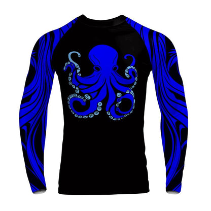 OctoSurge: Deep Currents (Blue Belt Edition) Long Sleeve Rashguard