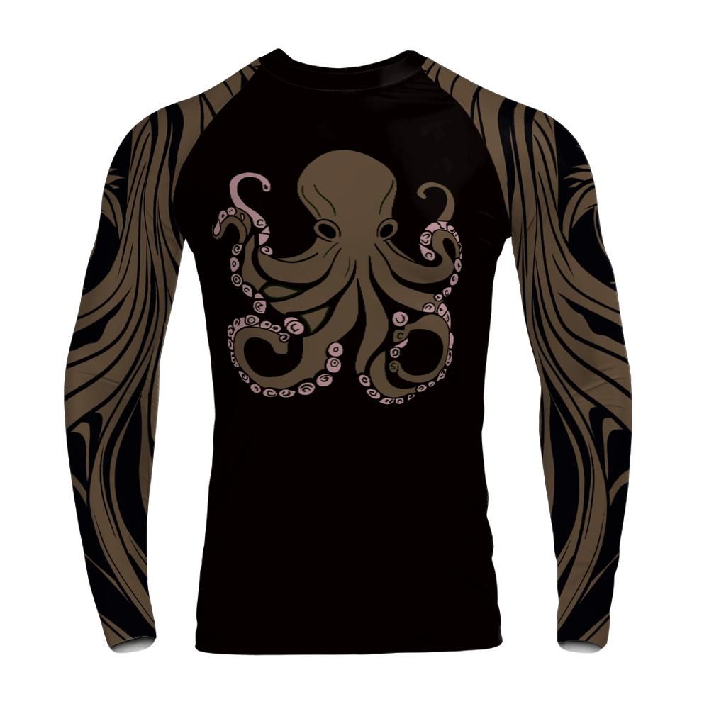 OctoSurge: The Depths (Brown Belt Edition) Long Sleeve Rashguard