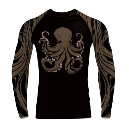 OctoSurge: The Depths (Brown Belt Edition) Long Sleeve Rashguard
